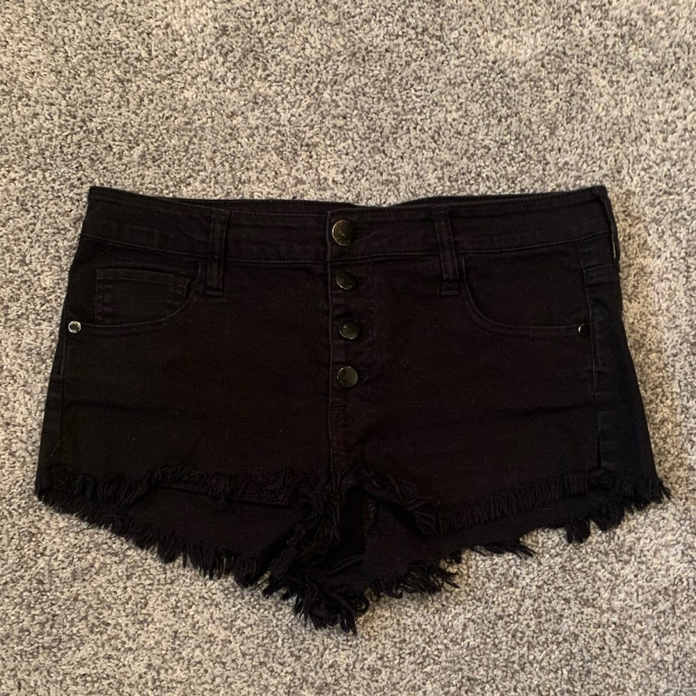 Flattering Black Cutoff Shorts